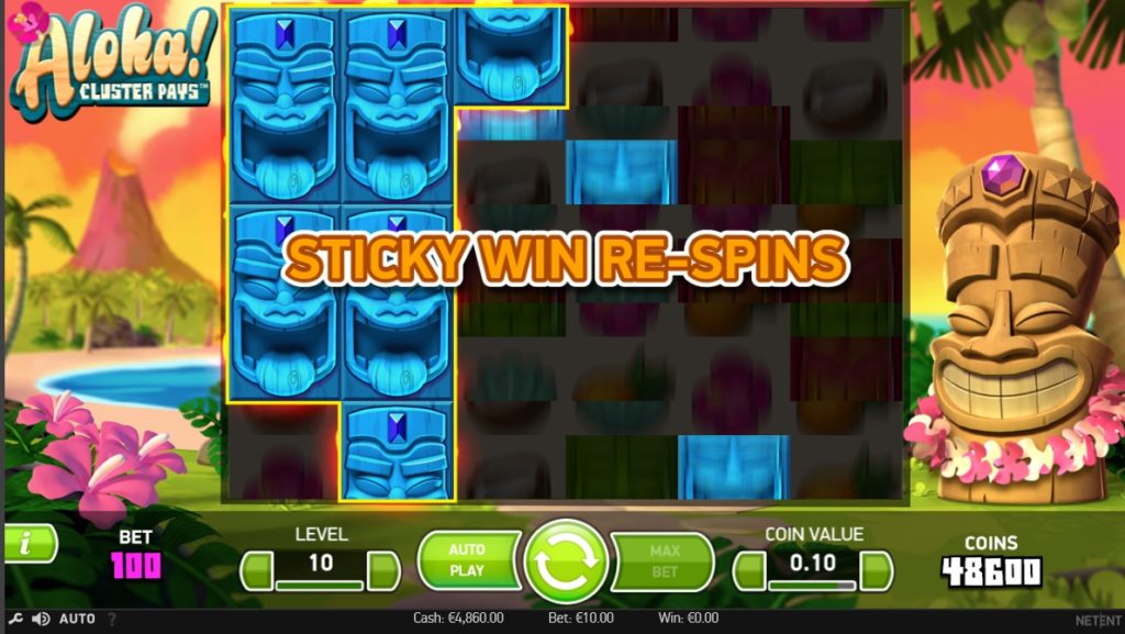 Bônus disponíveis para o slot Aloha Cluster Pays com ofertas de cassino