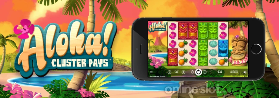 Aloha! Cluster Pays interface mobile em modo paisagem