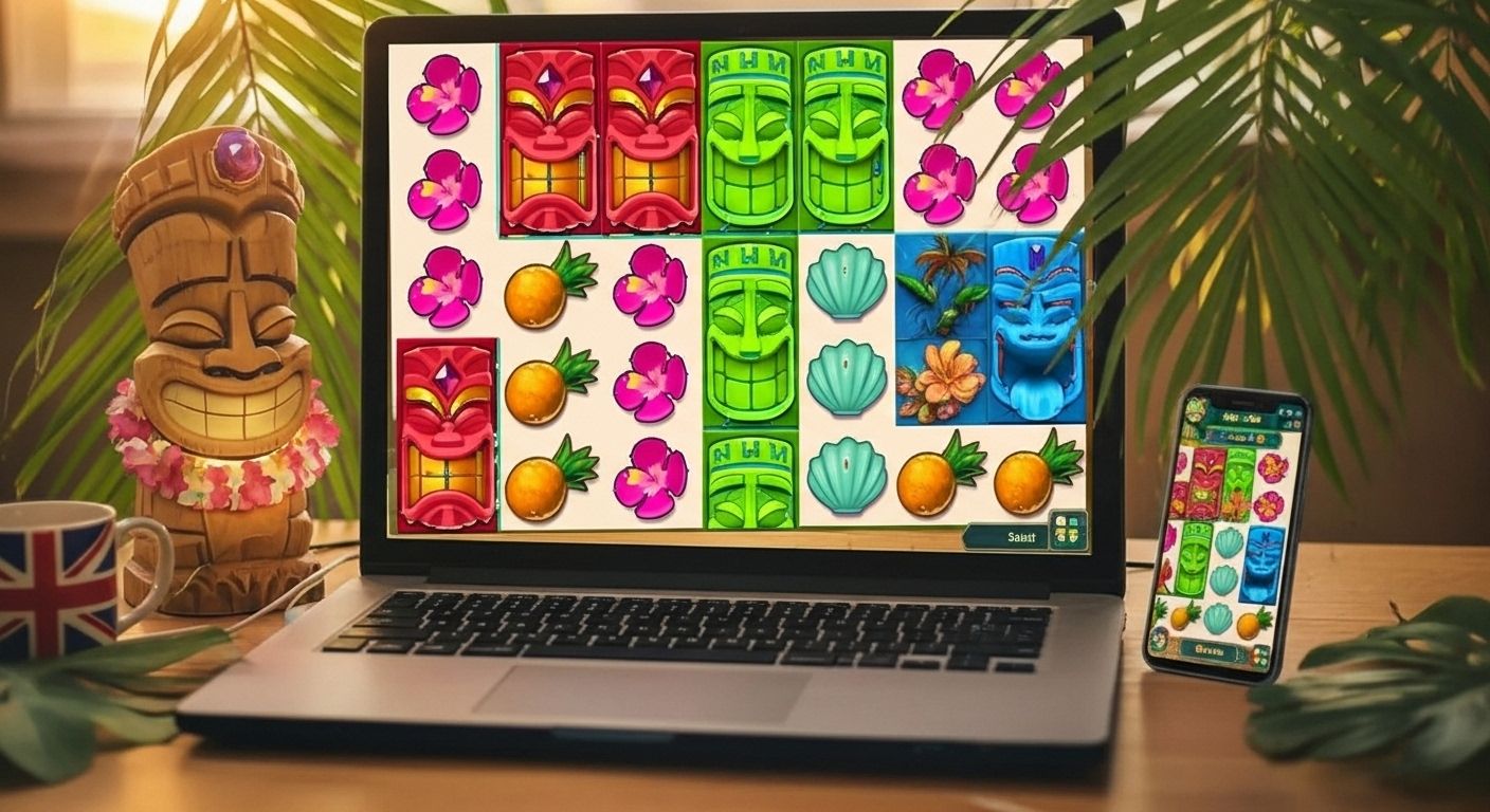 Aloha! Cluster Pays demo grátis rodando em dispositivo mobile